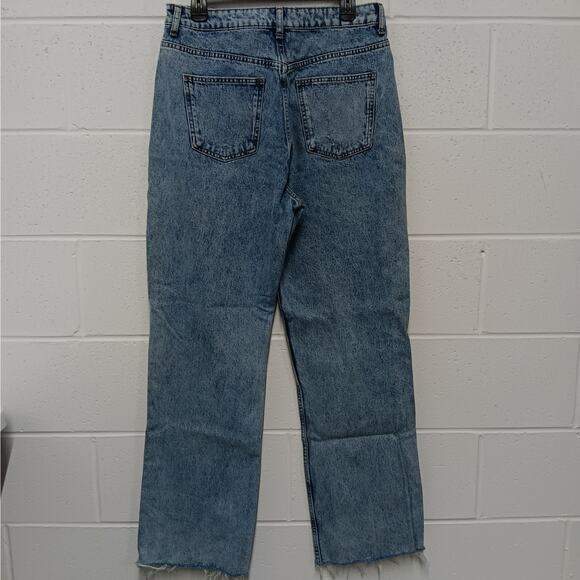 SO Juniors Size 13 Jeans Girls Acid Wash Hi-Rise Jeans Denim Cutoff Cuff‎ Pants - Picture 5 of 7